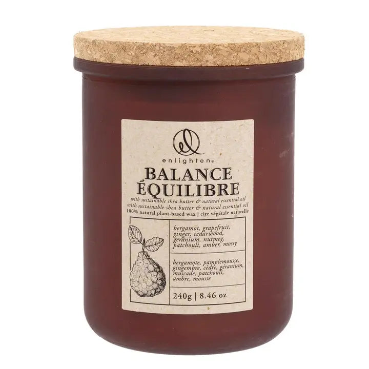 Enlighten Candle with Cork Lid - Balance