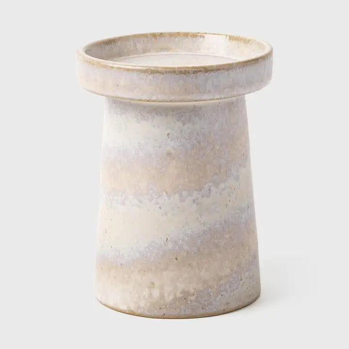 Reactive Glaze Pillar Candle Holder