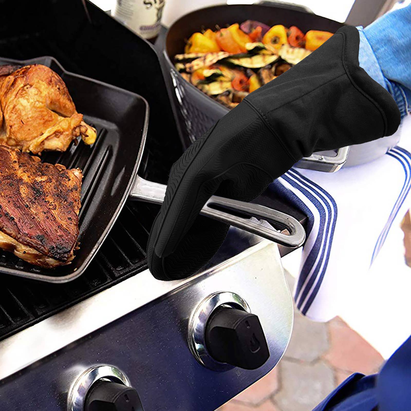 SILICON OVEN MITT-PAIR