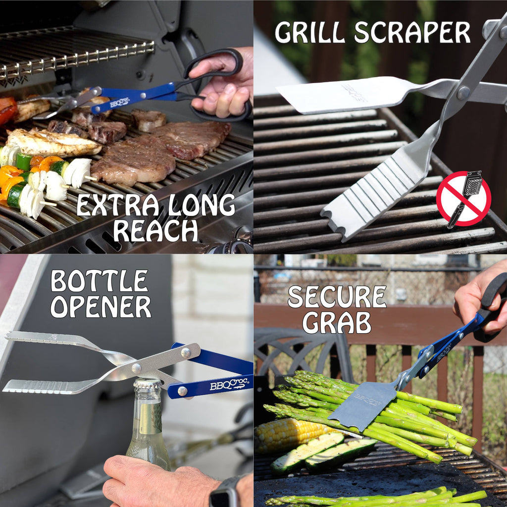 BBQ Croc 18" 3-in-1 Barbecue Tool