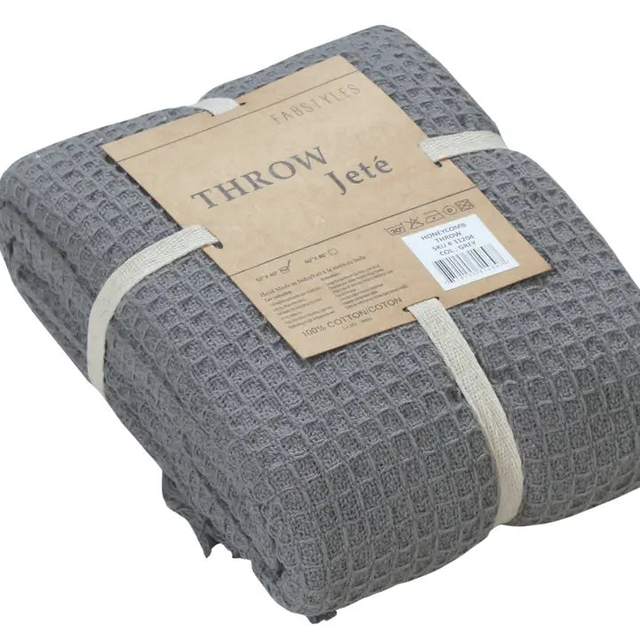 Honeycomb High Quality Cotton Throw